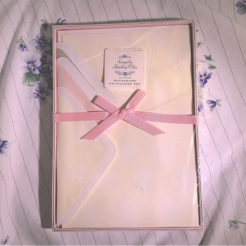 Vintage Simply Shabby Chic Pastel Balletcore Stationery Set - Picture 1 of 5